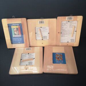 NIP Michaels Unfinished Craft Frames w/ Directions Set of 5